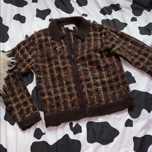 ~multicolored wool jacket dressbarn style~